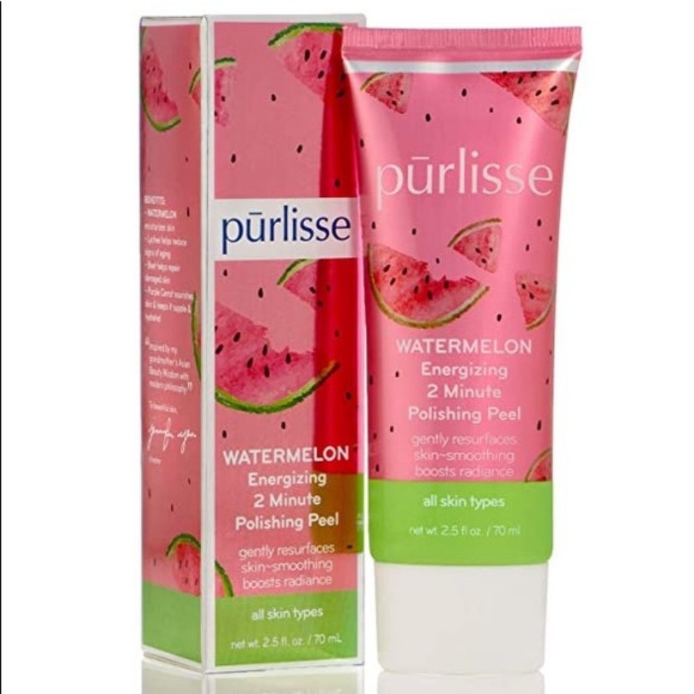 Full Size Purlisse Watermelon Energizing 2 Minute Polishing Peel NIB Resurfaces
